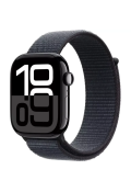 Apple Watch Series 10 GPS 42mm  Jet Black Aluminum case with Ink Sport Loop MWWG3
